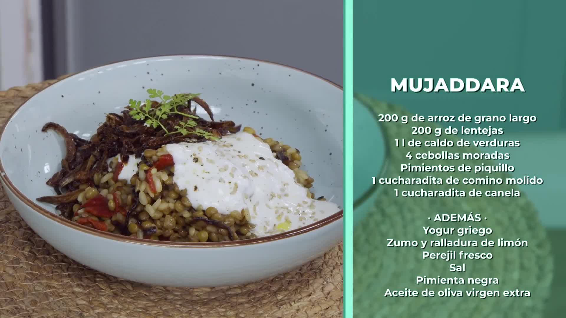 MUJADDARA, Y NARANJAS CON CEREZAS Y BURRATA - 11/06/2026