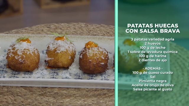 GUISO DE ESPÁRRAGOS BLANCOS, Y PATATAS HUECAS CON SALSA BRAVA - 22/05/2026
