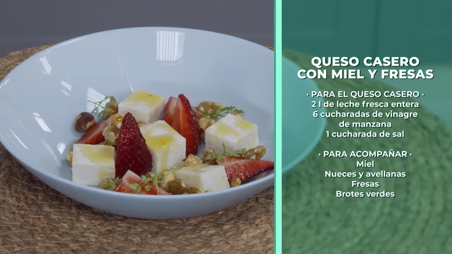 TORTIGLIONI CON GARBANZOS Y MEJILLONES, Y QUESO CASERO CON MIEL Y FRESAS - 28/05/2026
