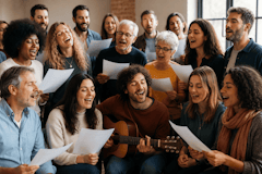 La parte izquierda de la música