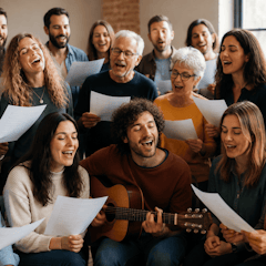 La parte izquierda de la música