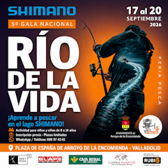 Especial Feria de Pesca y 5ª Gala Nacional Río de la Vida Erundino Alonso, Mario Asensio, Carlos Sánchez y The Fly Center