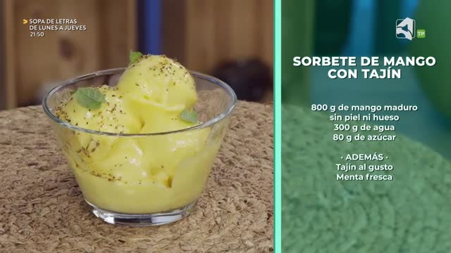 ENSALADA DE ARROZ Y BERBERECHOS CON VINAGRETA DE MANGO, Y SORBETE DE MANGO CON TAJÍN - 15/09/2026