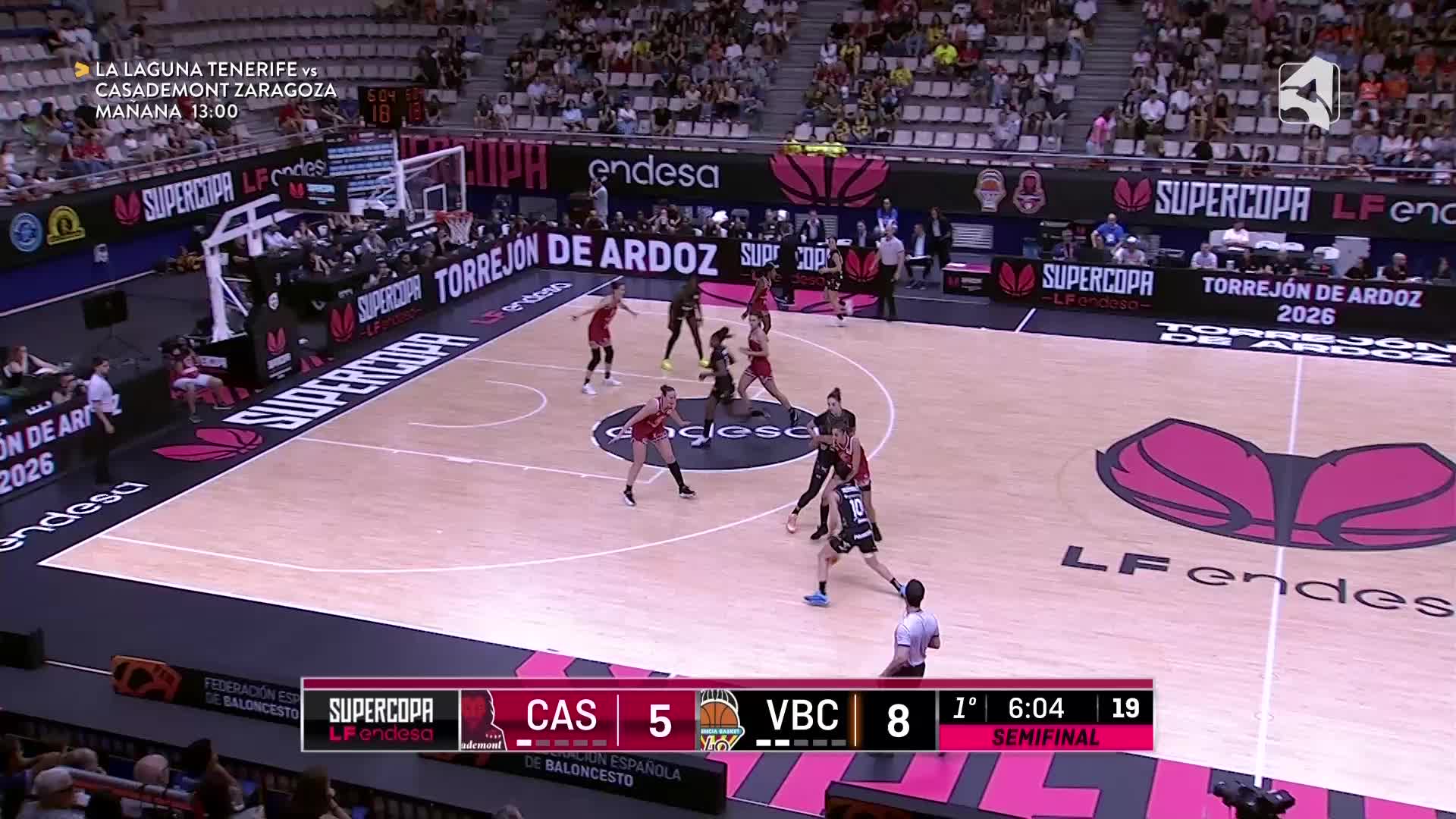 SUPERCOPA. CASADEMONT ZARAGOZA - VALENCIA BASKET. 26/09/2026